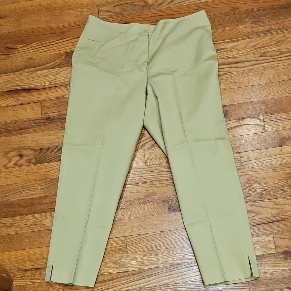 Emma James Women's Olive Green Stretch Pants - Picture 1 of 3